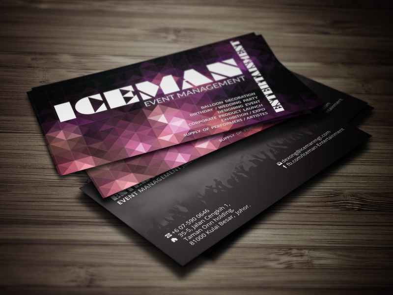 Business Card Printing & Delivery 名片设计影印及送货 – Iceman Event Management