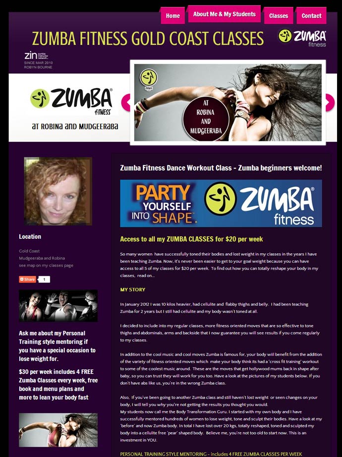 Zumba Website
