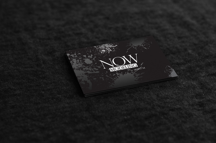 Edgy Classic Name Card Design for Now Modeling