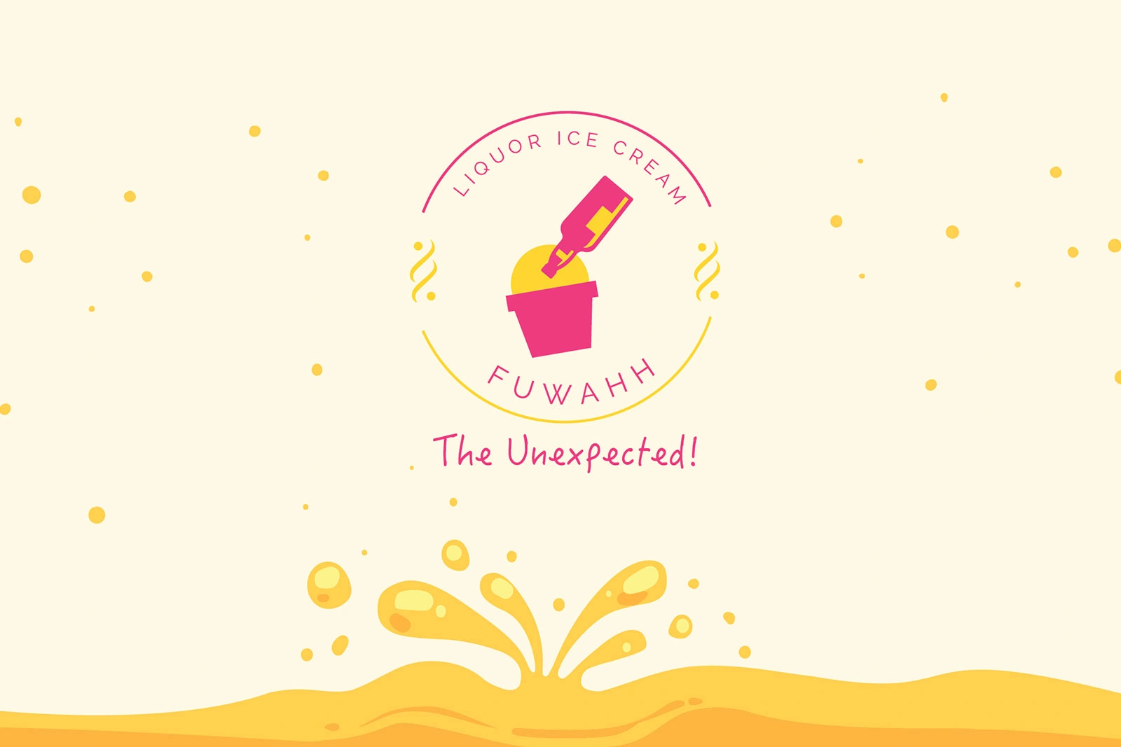 Fuwahh Liquor Ice Cream Brand Identity Design
