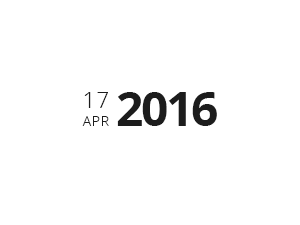 Date stamp design - emphasize year