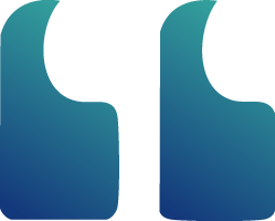 cyan color testimonial icon