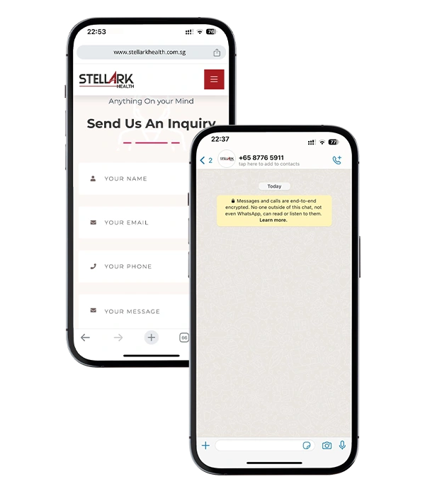 phone whatsapp function stellark health